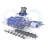 Robot piscine hydraulique a aspiration BLUE REBEL Pentair - Robot piscine BLUE REBEL Pentair Des composants exceptionnels