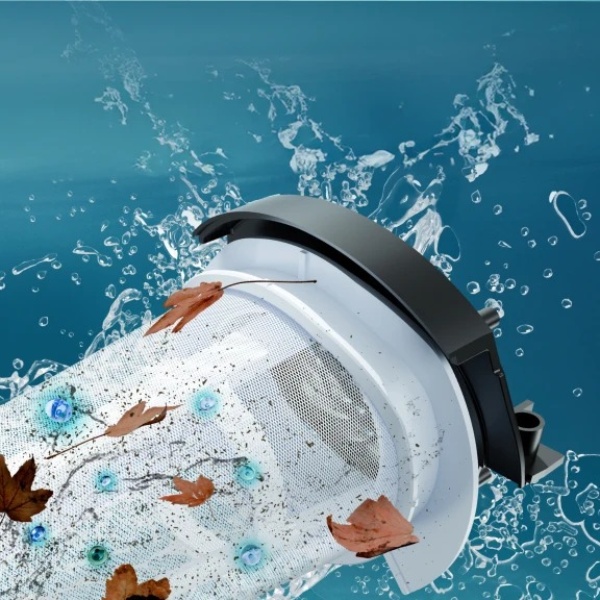 Nettoyage sans fil des zones difficiles : fond, escaliers et spas