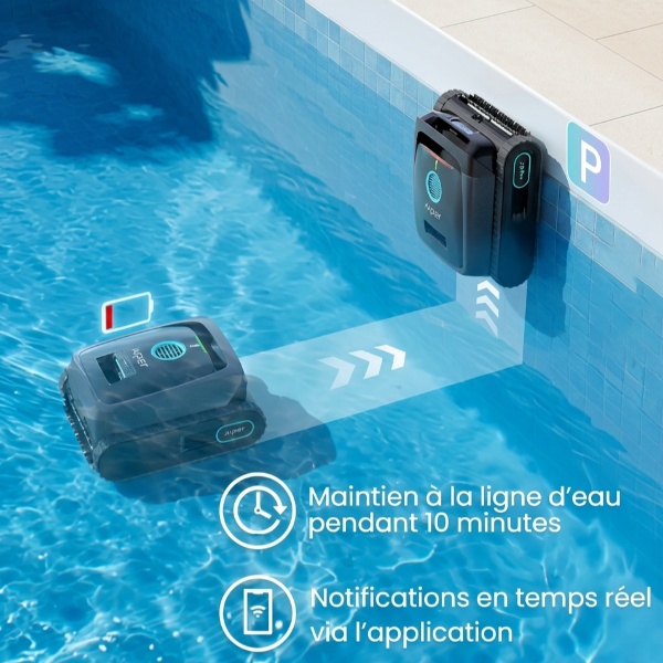 Compatibilité piscines, revêtements et garantie Aiper 2 ans du Scuba V3