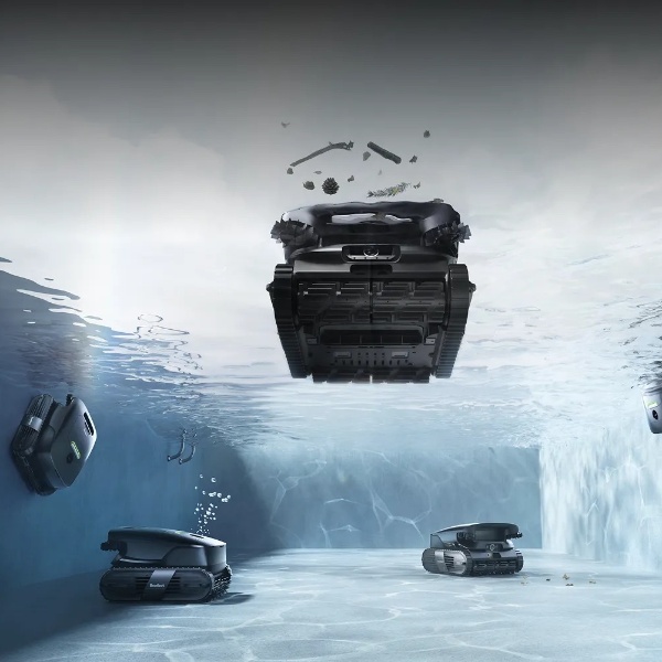 Cinq zones traitées par charge : fond, parois, ligne d'eau, surface et plateformes